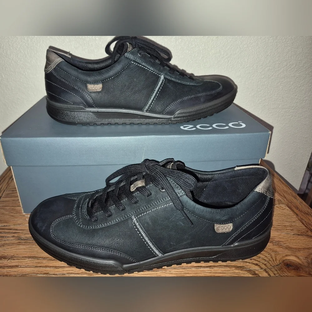 New In Box, ECCO Fraser Sneaker, Black, Size 44, U.S. Size 10-10.5